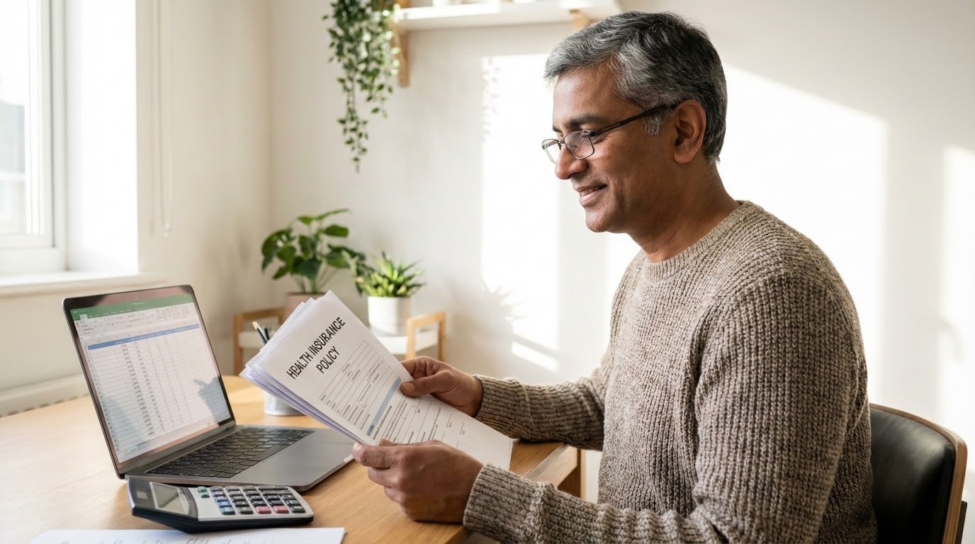 Health insurance financing planning at home.